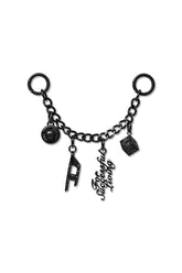 Women's Charm Thin Silver Black
