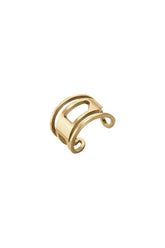 Women's Gold-Tone Stainless Steel Band Ring Gold