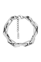 Women's Stainless Steel Chain Bracelet Silver