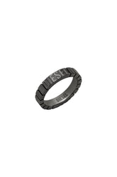 Women's Stainless Steel Band Ring Black