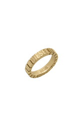 Women's Stainless Steel Band Ring Gold