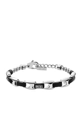 Women's Two-tone stainless steel chain bracelet Silver