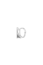 Women's Stainless steel hoop earring Silver