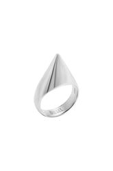 Women's Stainless steel spike band ring Silver