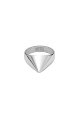 Women's Stainless steel spike band ring Silver