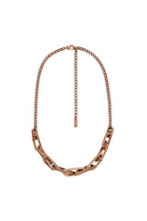 Women's Stainless steel chain necklace Brown