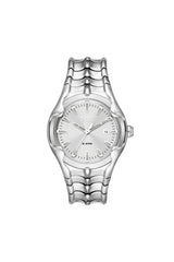 Men's Vert Three-Hand Date Stainless Steel Watch Silver