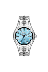 Men's Vert three-hand date stainless steel watch Silver