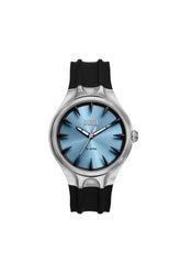 Men's Streamline Silicone Watch Black