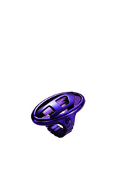 Women's D-Era purple stainless steel ring watch Blue