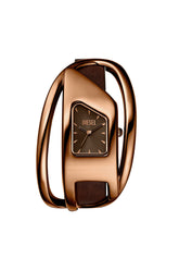 Women's Wrap-D brown leather watch Brown