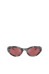 Women's Wrap-around shape sunglasses Multicolor