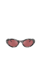 Women's Wrap-around shape sunglasses Multicolor