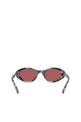 Women's Wrap-around shape sunglasses Multicolor