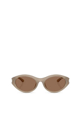 Women's Oval sunglasses Beige