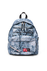 Women's Backpack in trompe l'oeil denim Blue