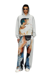 Women's Hoodie with graphic print Grey