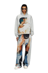 Women's Hoodie with graphic print Grey