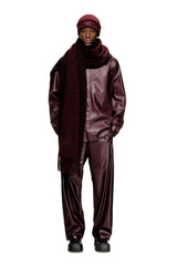 Men's Pants with logo in burgundy Red