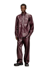 Men's Shirt with logo in burgundy Red