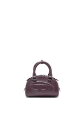 Women's 1DR Dome-Mini bowling bag in burgundy leather Red