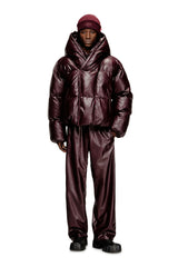 Women's Burgundy beanie with Oval D embroidery Red