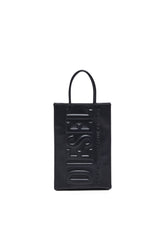 Men's Dsl 3D M-PU tote bag with embossed logo Black