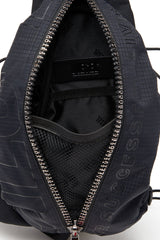 Men's Zip-D-Sling bag in check-jacquard shell Black