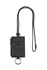 Men's Nappa leather badge holder Black