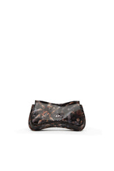 Women's Play-Glossy clutch with print Multicolor