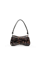 Women's Play-Glossy clutch with print Multicolor
