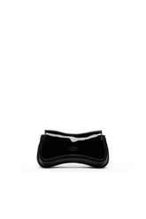 Women's Play-Clutch in glossy PU Black