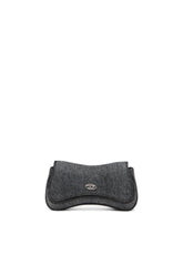 Women's Play-Clutch in crystal denim Black