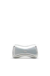 Women's Play-Clutch in metallic PU Silver