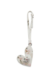 Women's Heart keychain White