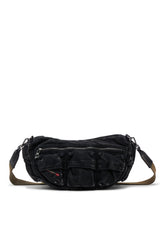 Women's Multi-Pkts-Multipocket bag in washed denim Black