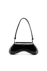 Women's Play-Crossbody bag in glossy PU Black