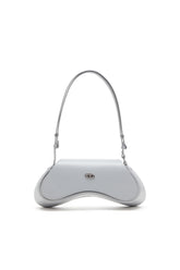 Women's Play-Crossbody bag in semi gloss leather Black