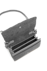 Women's Wallet purse in argyle quilted denim Blue