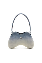 Women's Double-D-Shoulder bag in solarised denim Blue