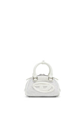 Women's 1DR Dome-Mini bowling bag in lurex fabric White