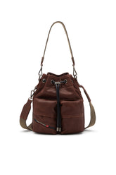 Women's Multi-Pkts - Cotton bag with multiple pockets Brown