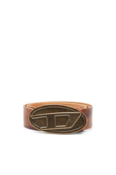 Men's 4cm belt in waxed leather Brown