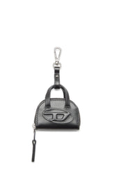 Women's Leather bag charm Black