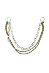 Women's Charm in chain and rope Silver