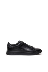 Men's Low-top leather sneakers with D patch S-ATHENE LOW