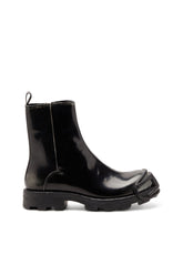 Men's D-Hammer - Leather boots with zipper Black