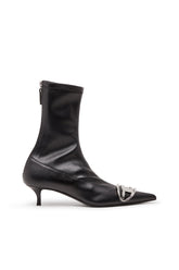 Women's D-Venus-Sock boot with Oval D plaque Black