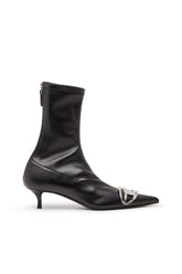 Women's D-Venus-Sock boot with Oval D plaque Black