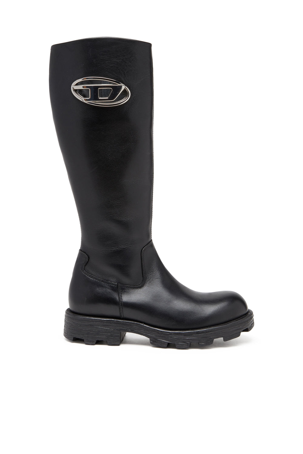 Women's D-Hammer-Leather knee-high boots Black